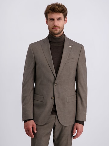 PIERRE CARDIN Regular fit Colbert 'Alain' in Bruin: voorkant