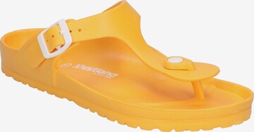 Westland T-Bar Sandals 'Martinique 02' in Yellow