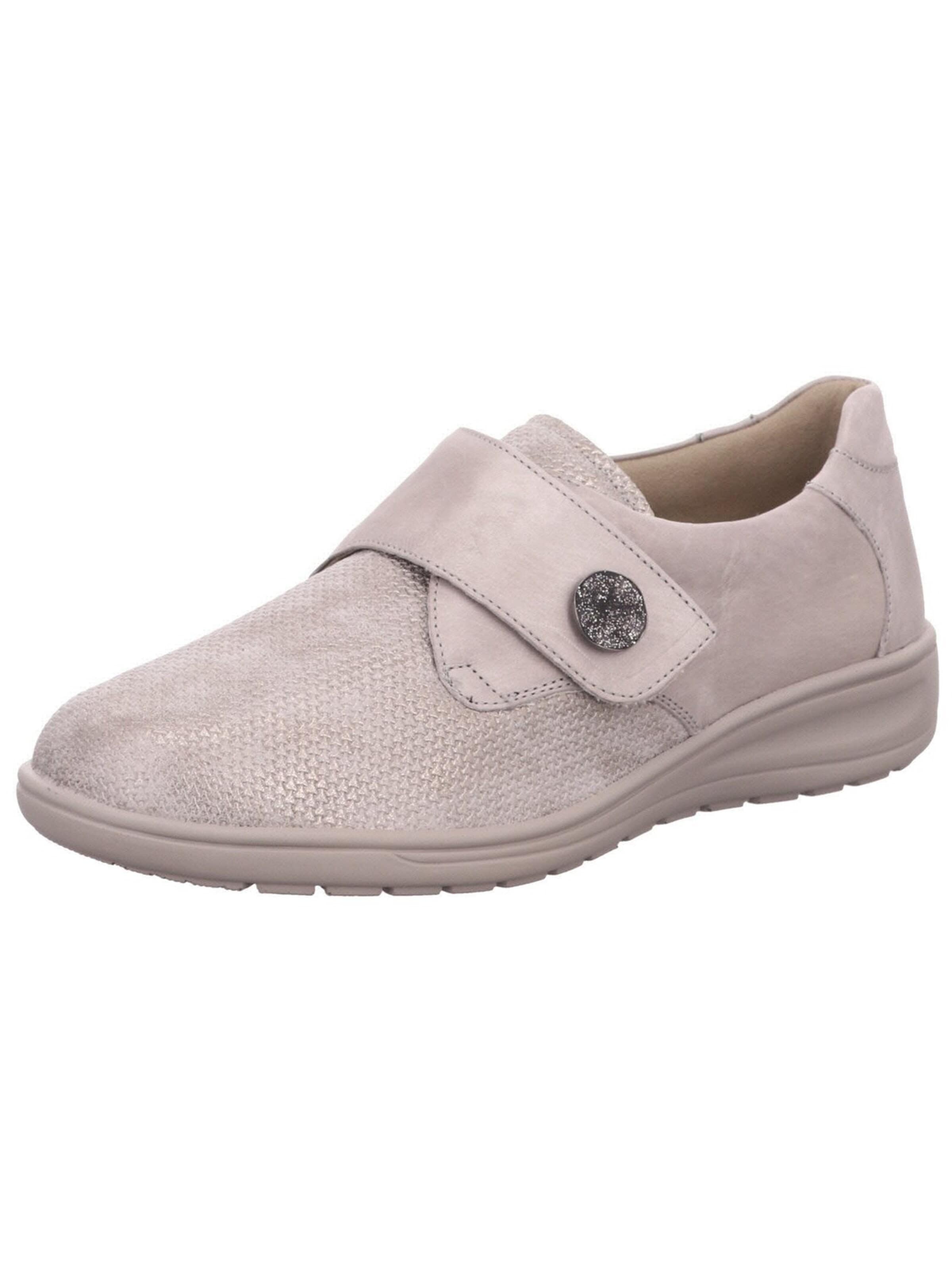 SOLIDUS Slip-in 'Slipper Damen 29506 20720 Echtleder in grau' i rosa: framsida