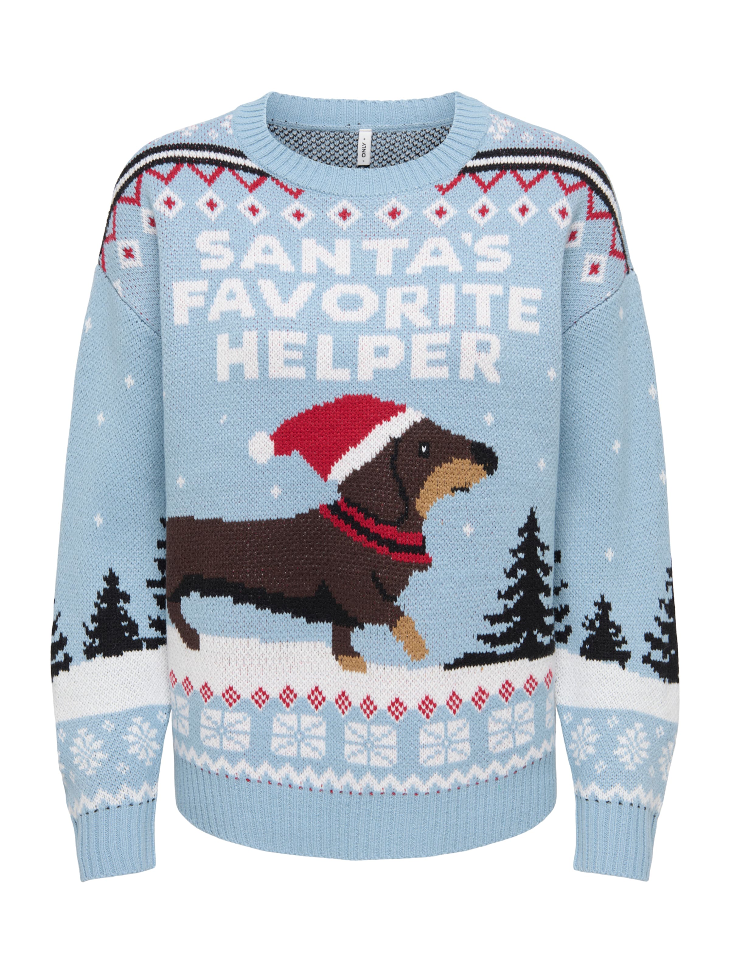 ONLY - Jersey 'ONLXmas' en azul: frente