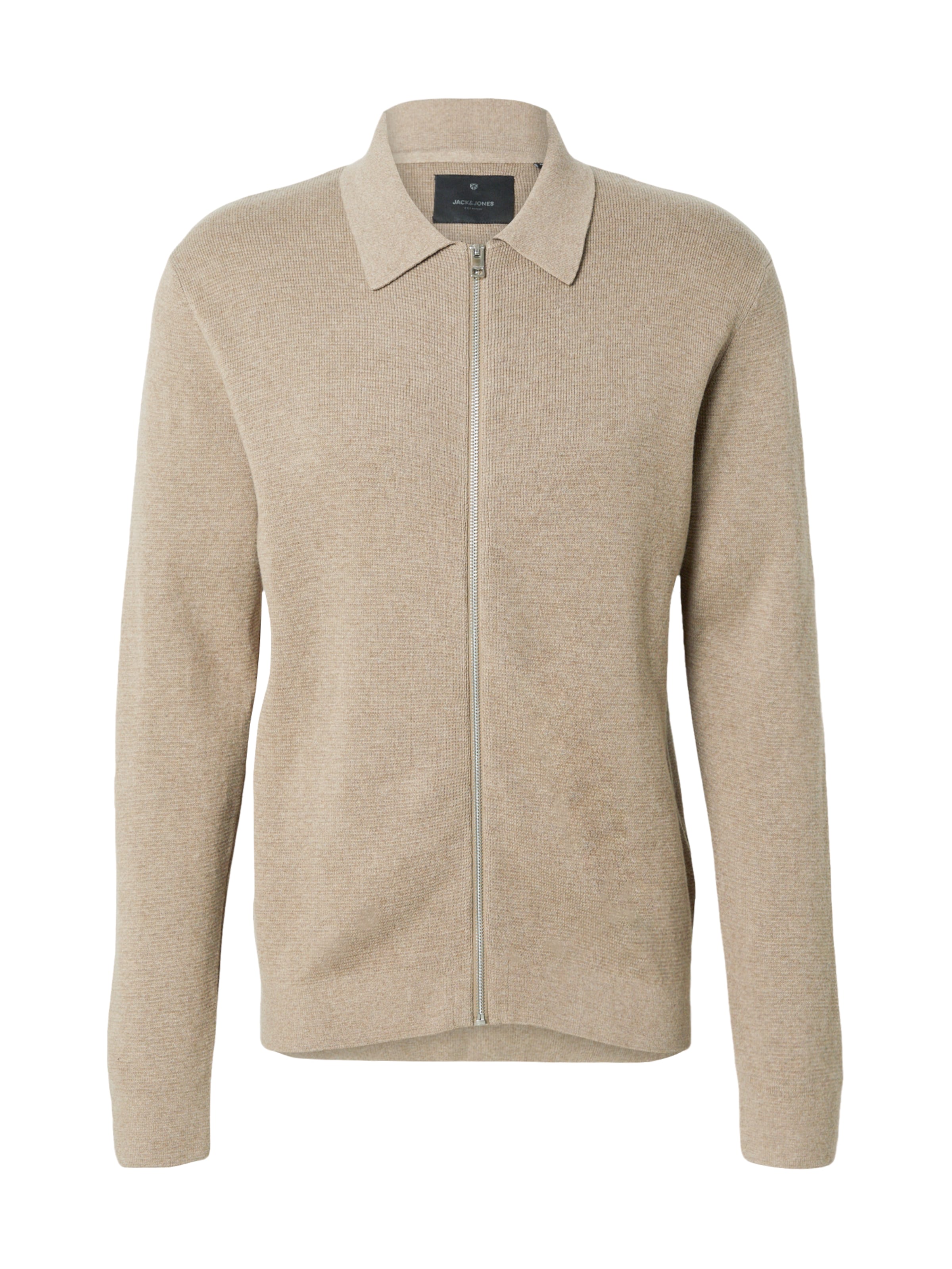 JACK & JONES Knit cardigan 'JPRBLamilano' in Grey: front