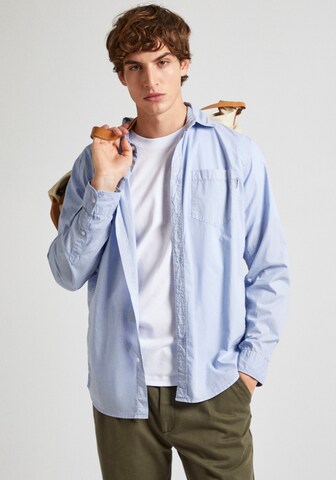 Pepe Jeans Regular fit Button Up Shirt in Blue