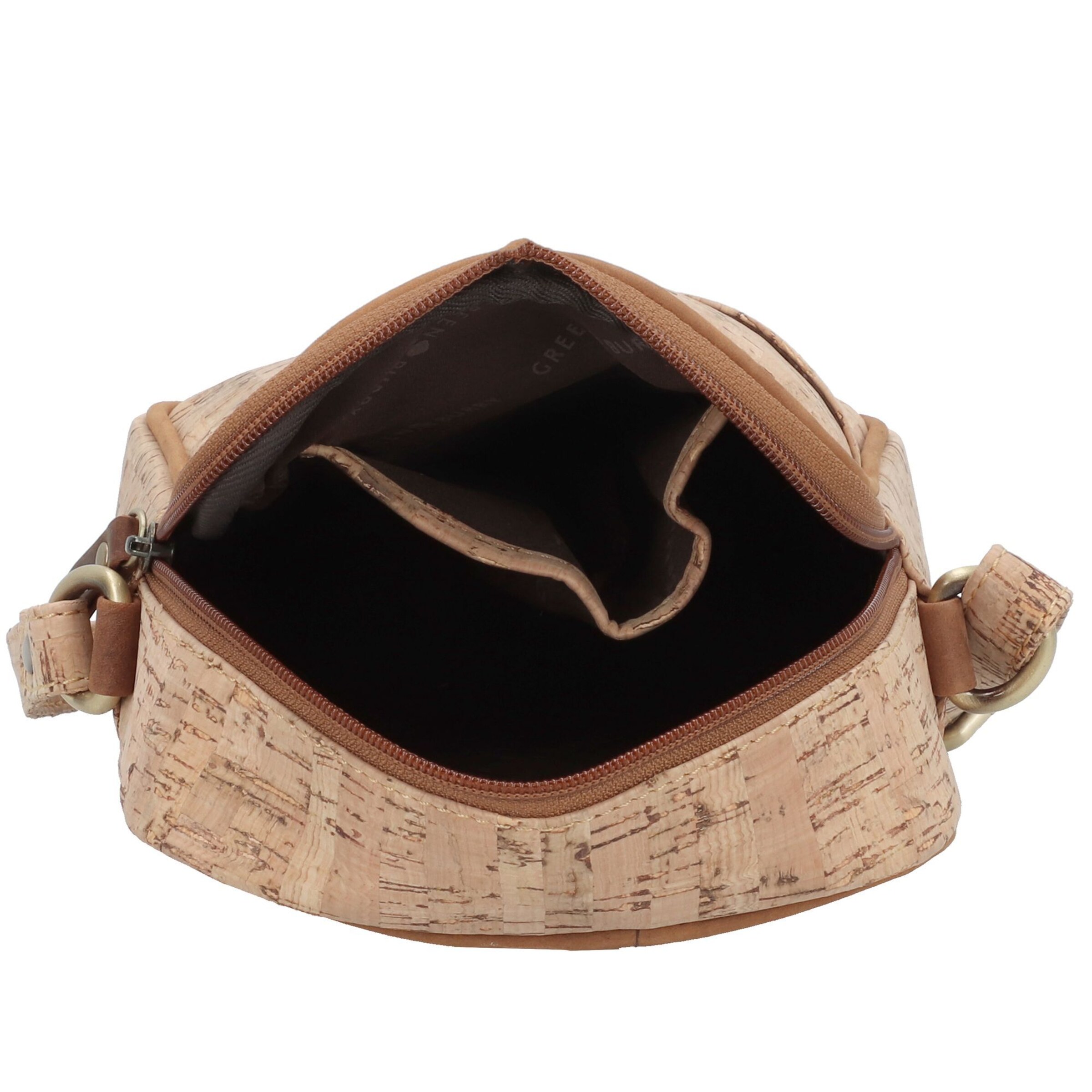 Borsa a tracolla 'Vintage Cork' di GREENBURRY in marrone