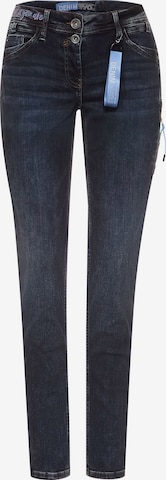 CECIL Slimfit Jeans in Blauw: voorkant