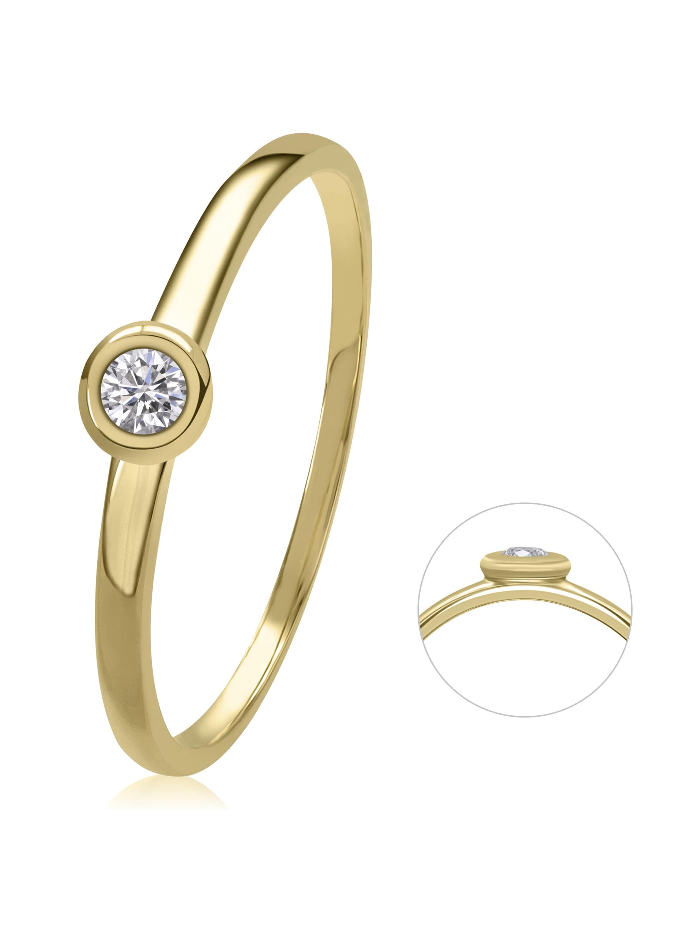 ONE ELEMENT Ring in Gold: Vorderseite