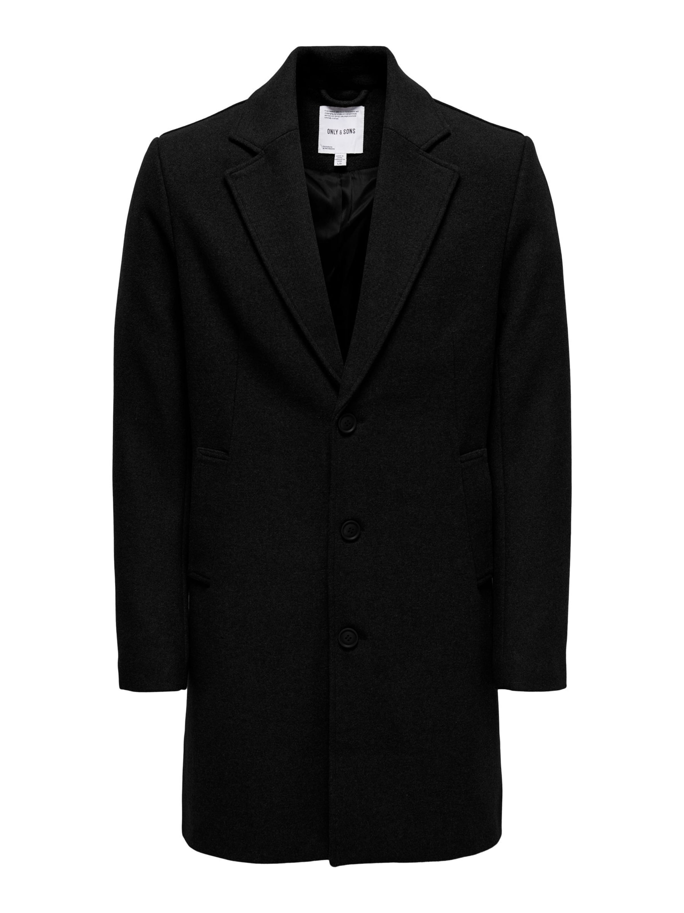 Only & Sons Between-Seasons Coat 'ONSMatthew' in Black, Item view