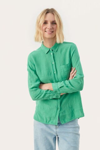 Part Two Blouse in Groen: voorkant