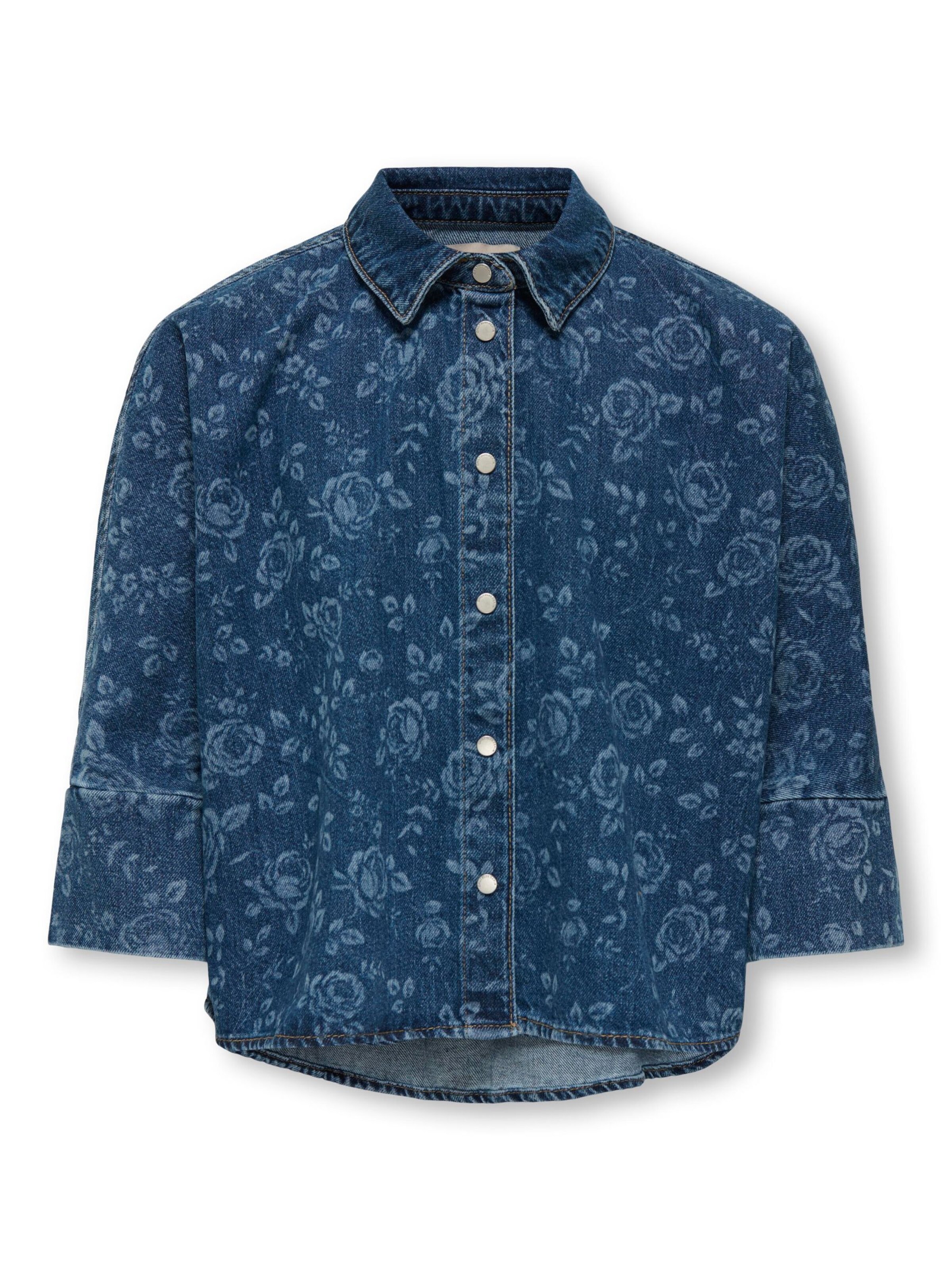 ONLY GIRLS Comfort Fit Bluse 'KOGGrace' i blå: forside