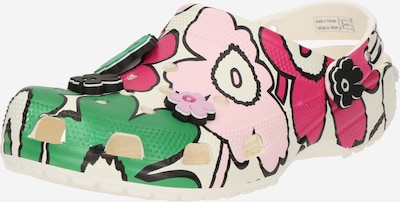 Crocs Klompe 'Classic' u zelena / roza / crna / prljavo bijela, Pregled proizvoda