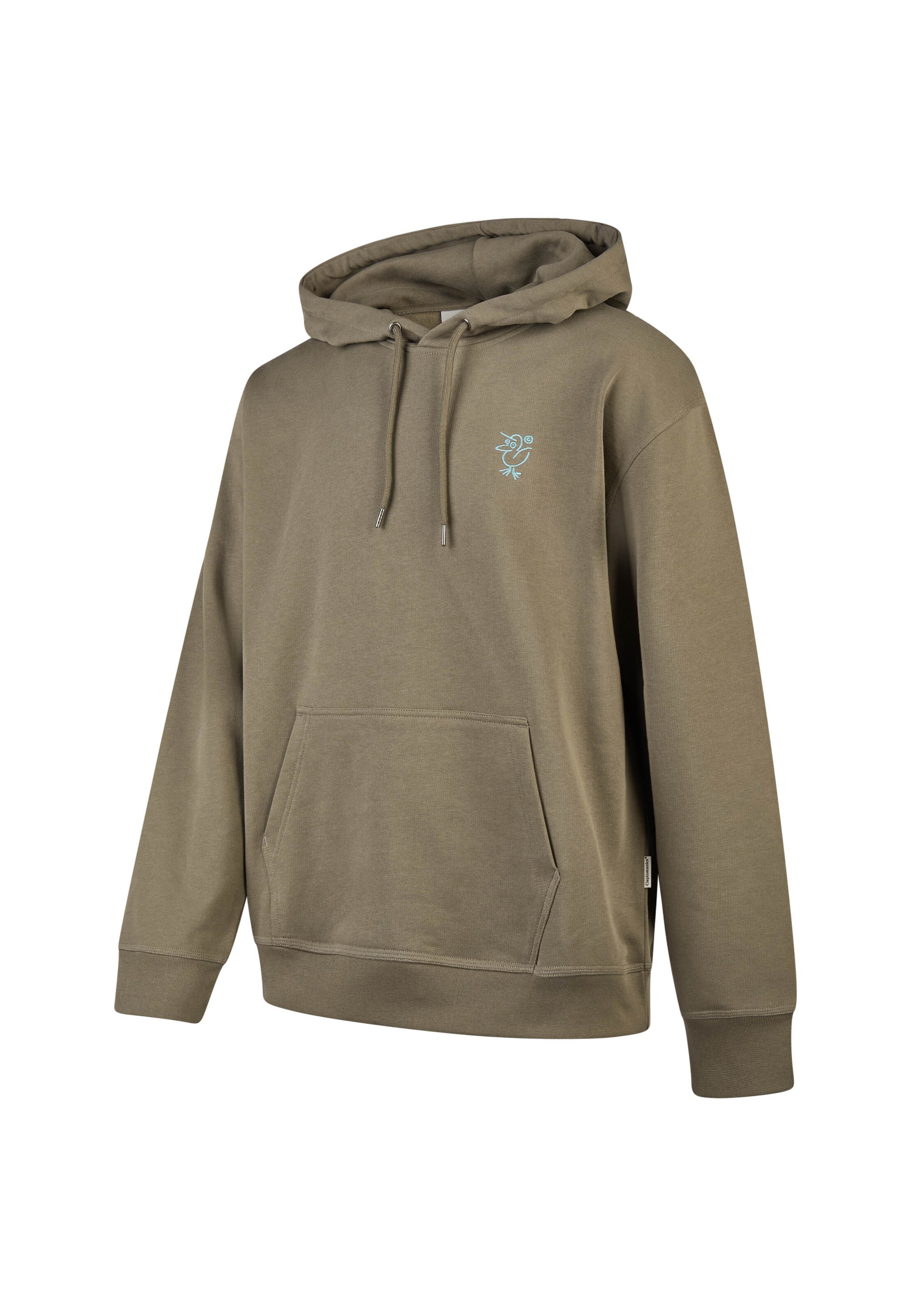 Cleptomanicx Sweatshirt 'Sketch Gull' in Braun