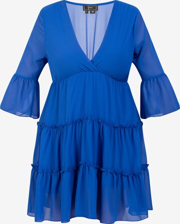 faina Dress in Blue: front