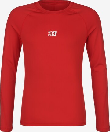 T-Shirt fonctionnel 'OCEAN FABRICS TAHI' OUTFITTER en rouge : devant