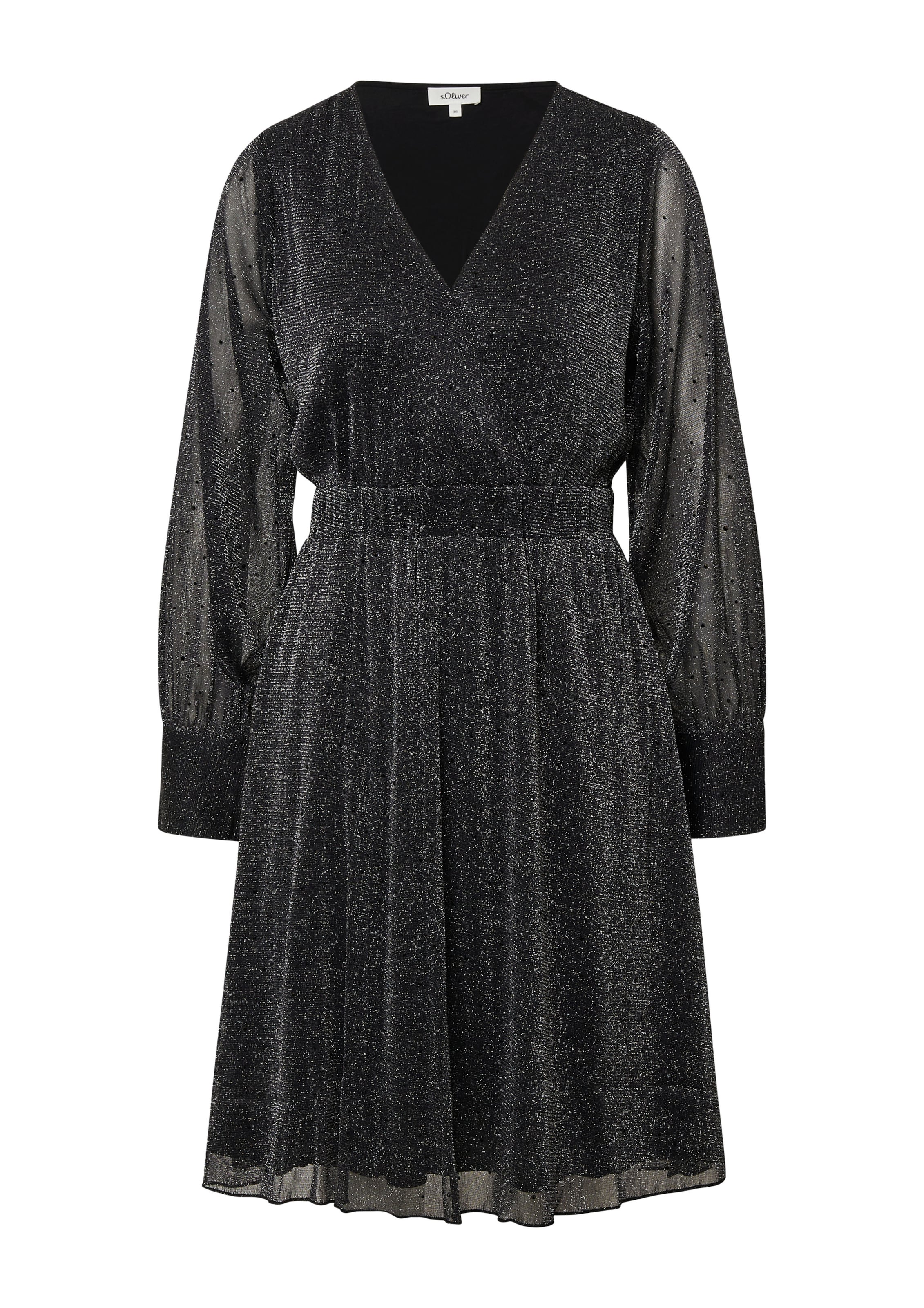 s.Oliver Kleid in Schwarz: Vorderseite