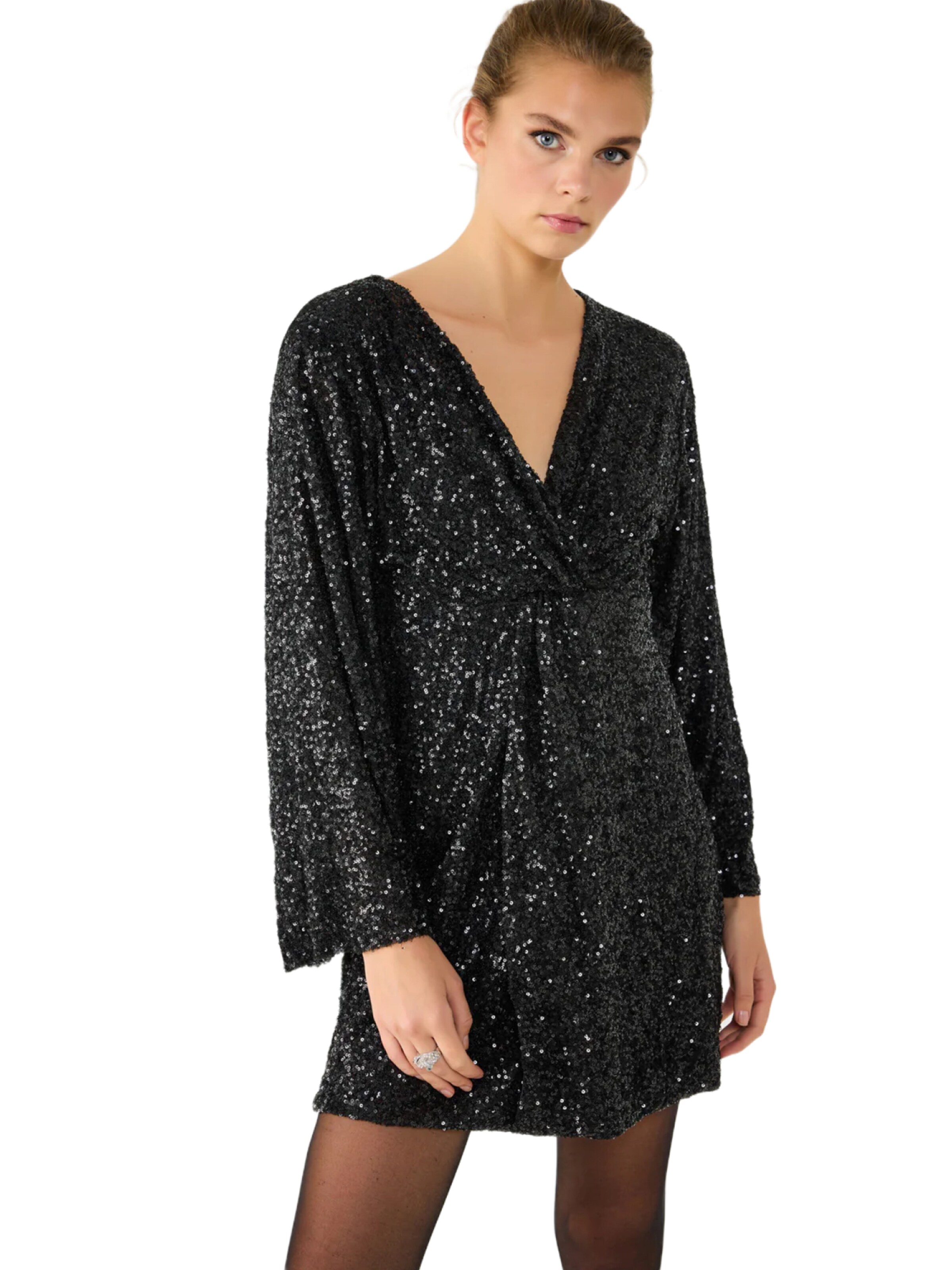 No Matter What Kleid in Schwarz: Vorderseite