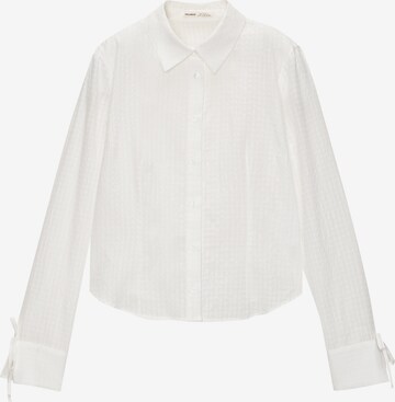 Pull&Bear Blus i vit: framsida