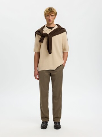 SELECTED - Jersey en beige