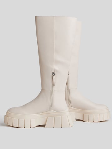 Bottes Bershka en blanc