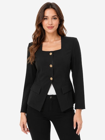 KoJooin Płaszcz przejściowy 'Elegante Blazer für Damen Business Freizeitjacken Modische Lange Mäntel' w kolorze czarny: przód