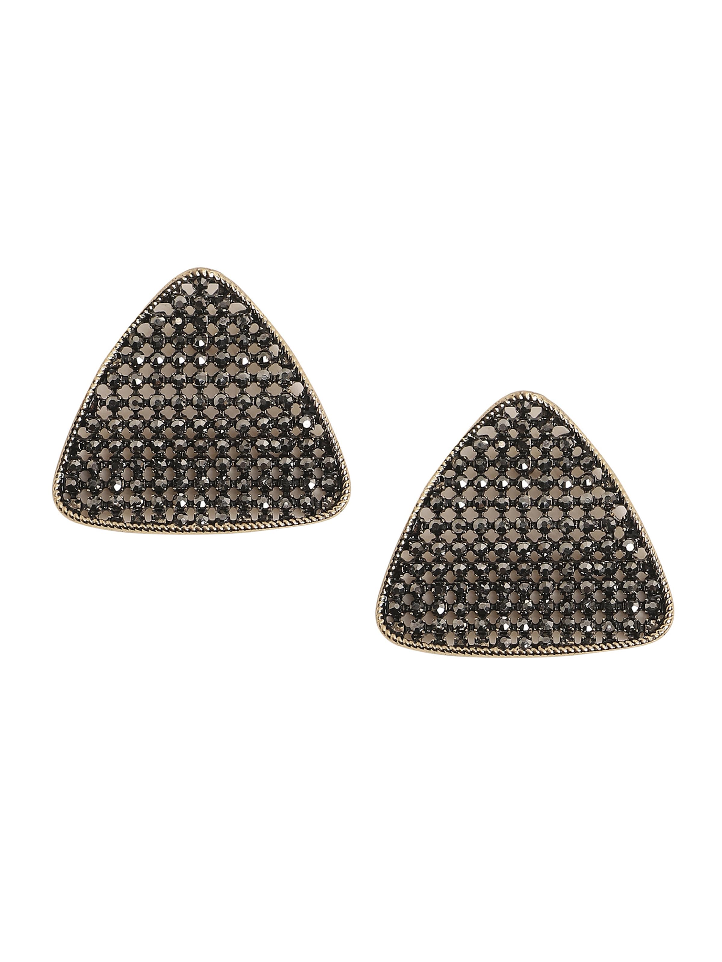 SOHI Kolczyki 'Justice' w kolorze czarny: przód