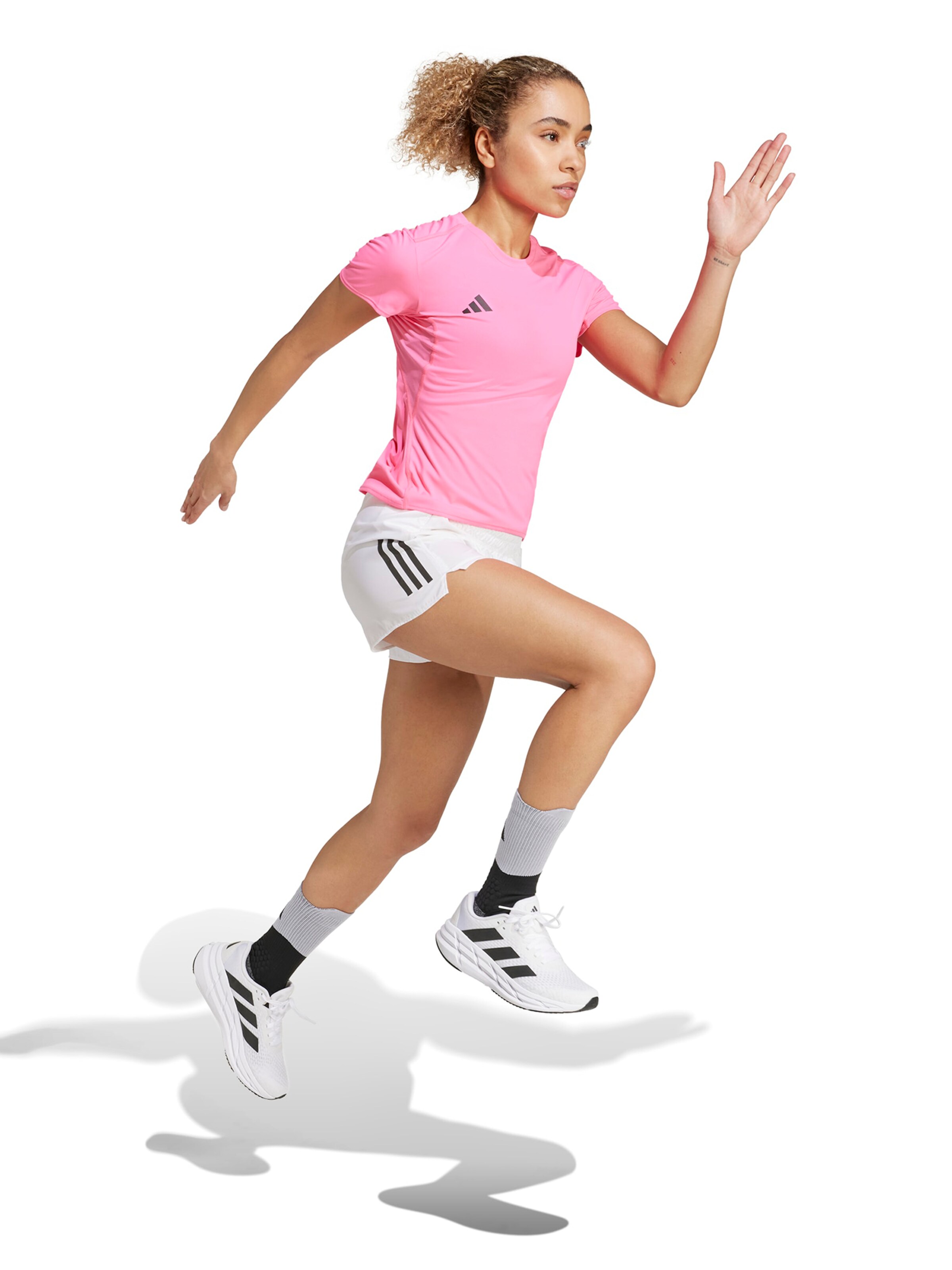 ADIDAS PERFORMANCE - Camisa funcionais 'Adizero Essentials' em rosa