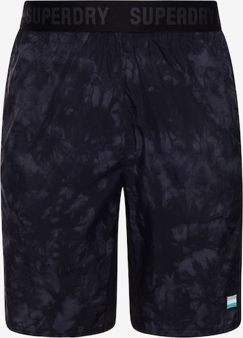Superdry Workout Pants 'Run Track' in Black: front