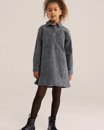 WE Fashion Jurk in Grijs: voorkant