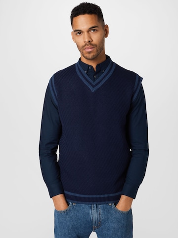 BURTON MENSWEAR LONDON - Camiseta sin mangas en azul: frente