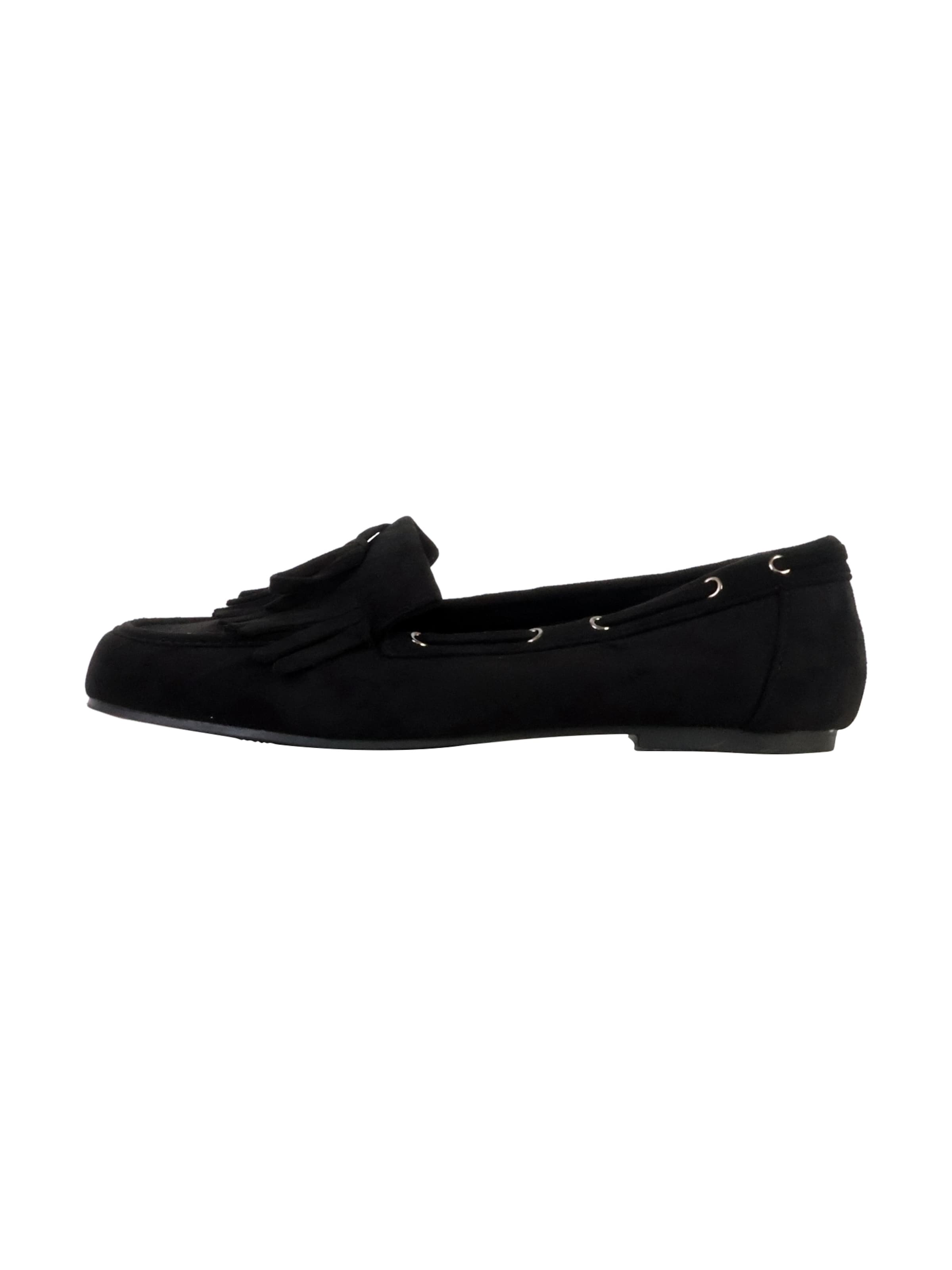 Joia Classic Flats in Black: front