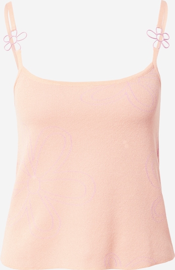 florence by mills exclusive for ABOUT YOU Плетен топ 'Sweet Hibiscus' в кайсия / светлорозово, Преглед на продукта