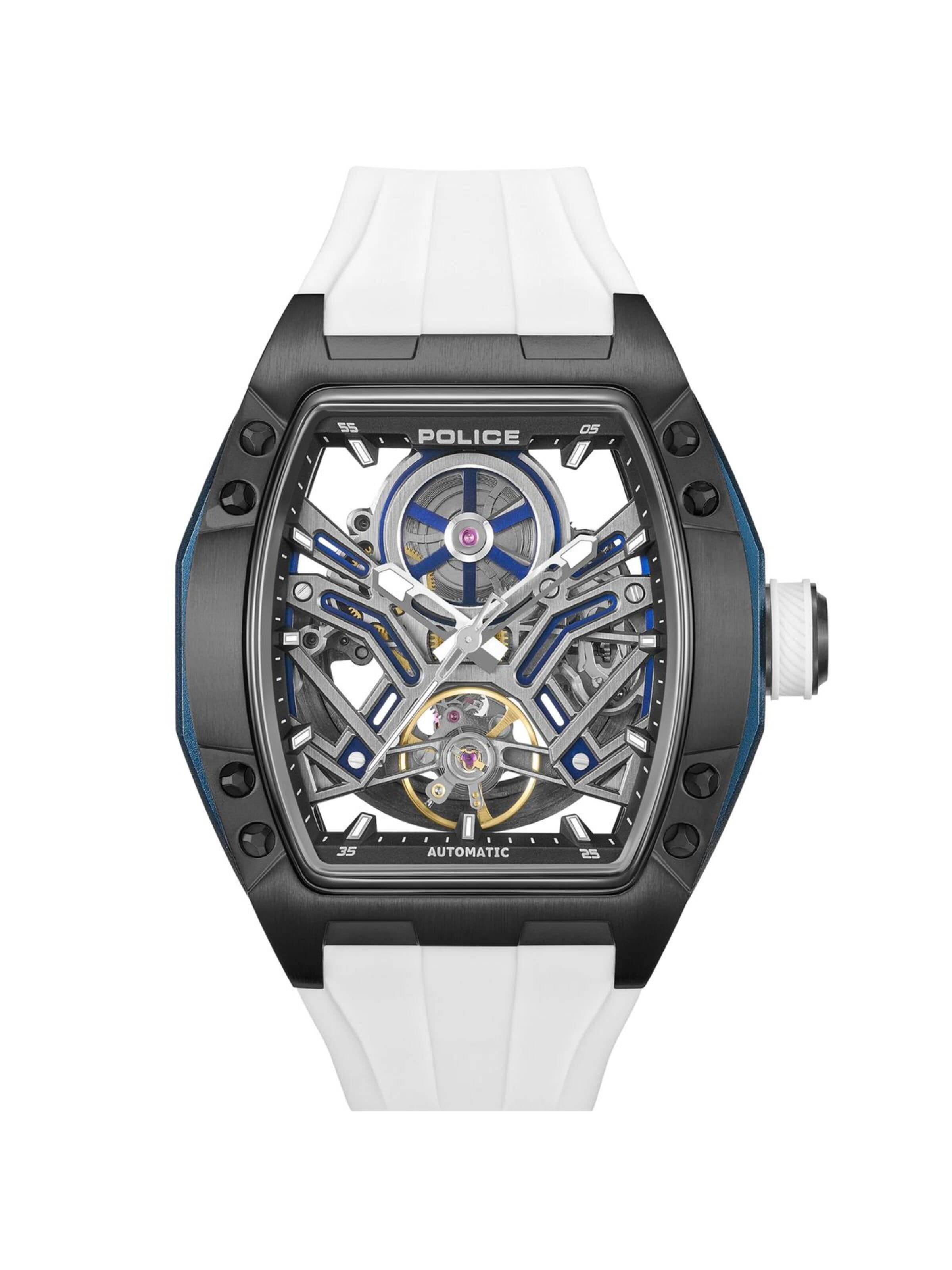 POLICE Analoog horloge in Wit: voorkant