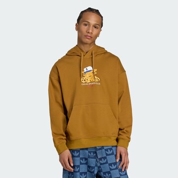 ADIDAS ORIGINALS Sweatshirt 'Wabash' in Bruin: voorkant
