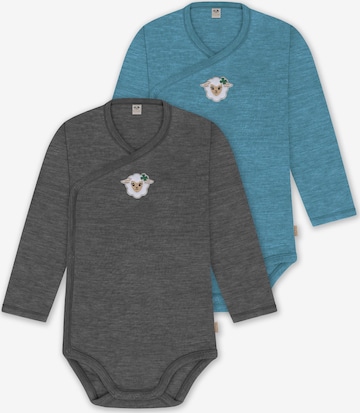 Barboteuse / body 'Kaitaia' normani en mélange de couleurs : devant