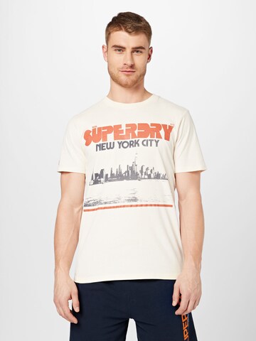 Maglietta di Superdry in bianco: frontale