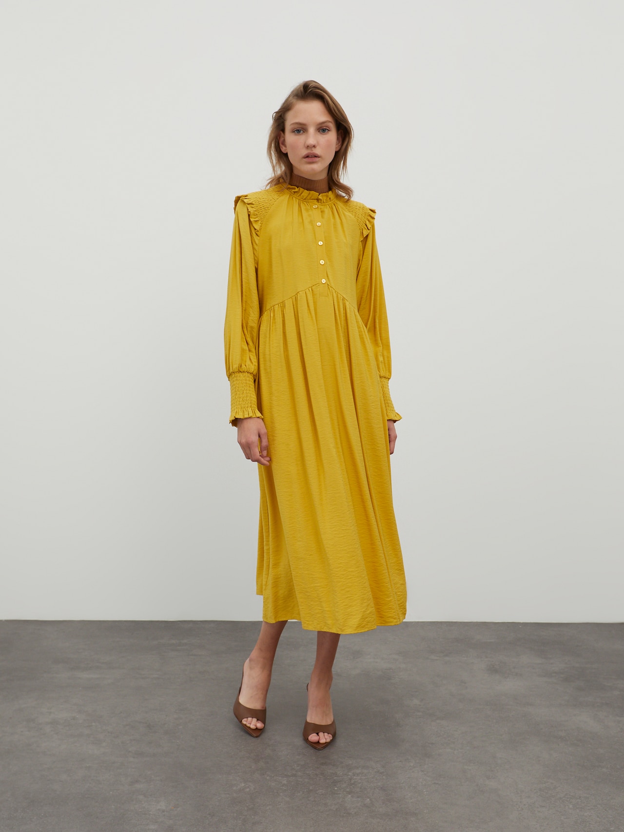 EDITED Abito camicia 'Mascha' giallo