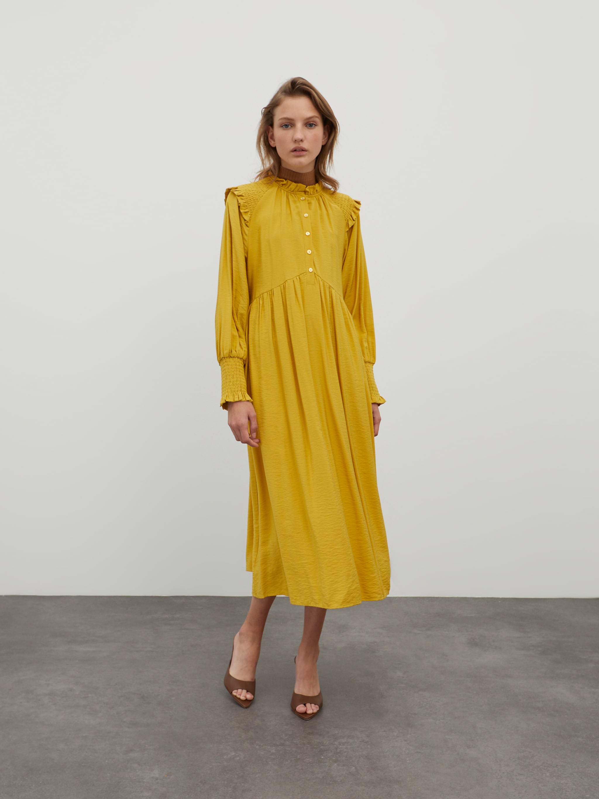 EDITED Producten Blousejurk 'Mascha' Geel