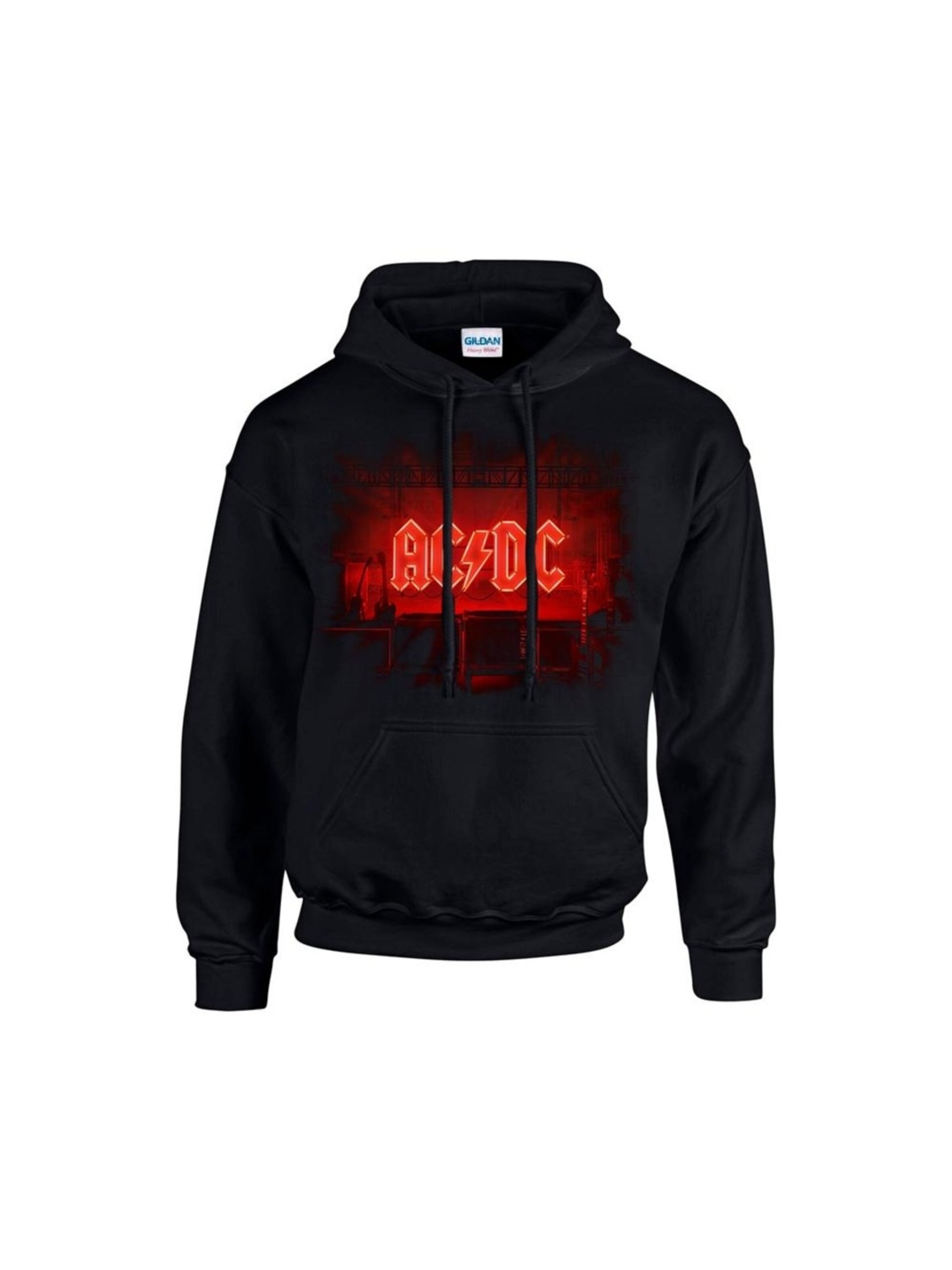 AC/DC Sweatshirt 'AC/DC PWR Stage Kapuzenpullover' i svart: framsida