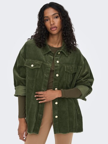 Veste mi-saison 'Bitten' ONLY en vert : devant