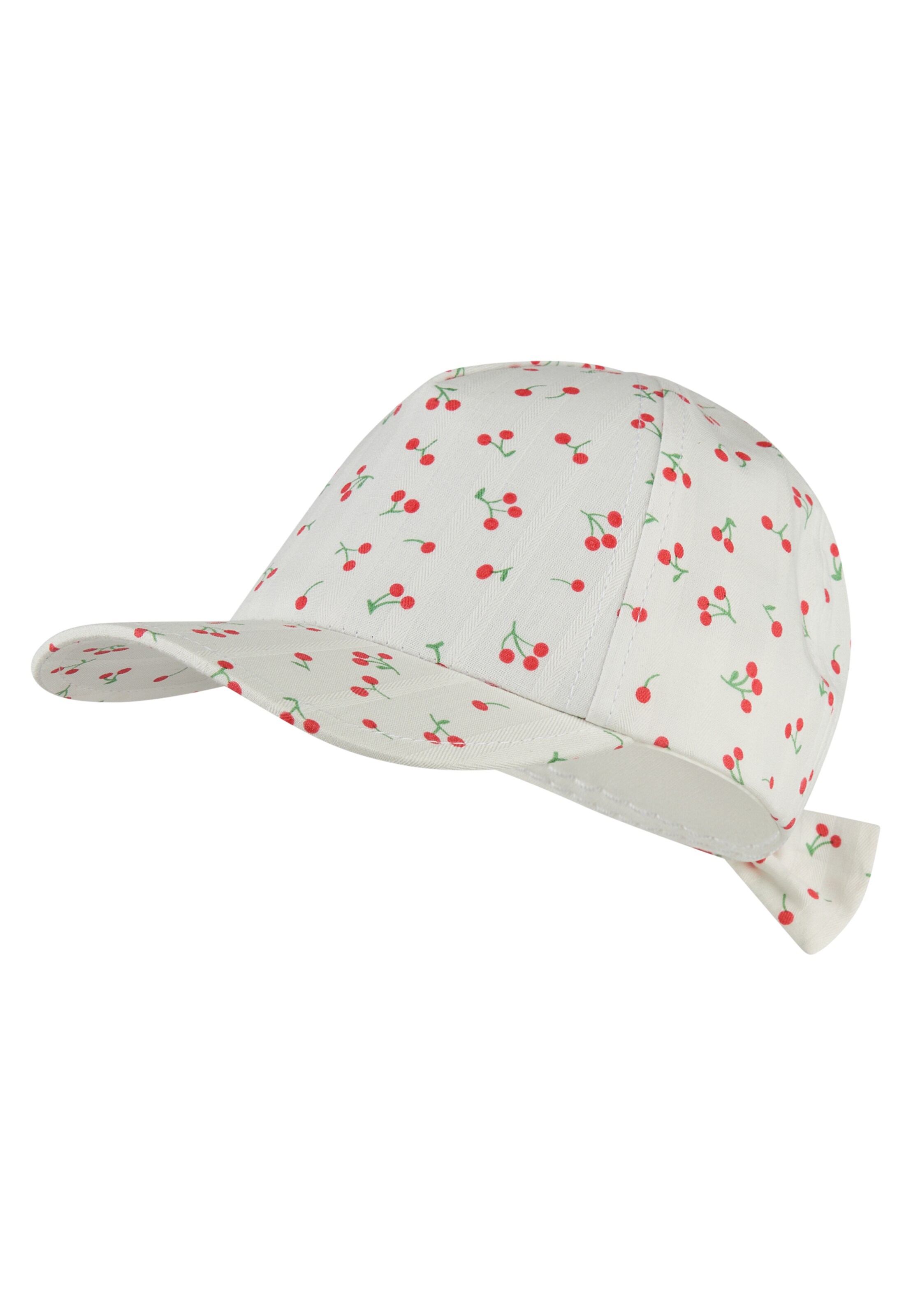 STERNTALER Hat 'Kirschen' in White: front