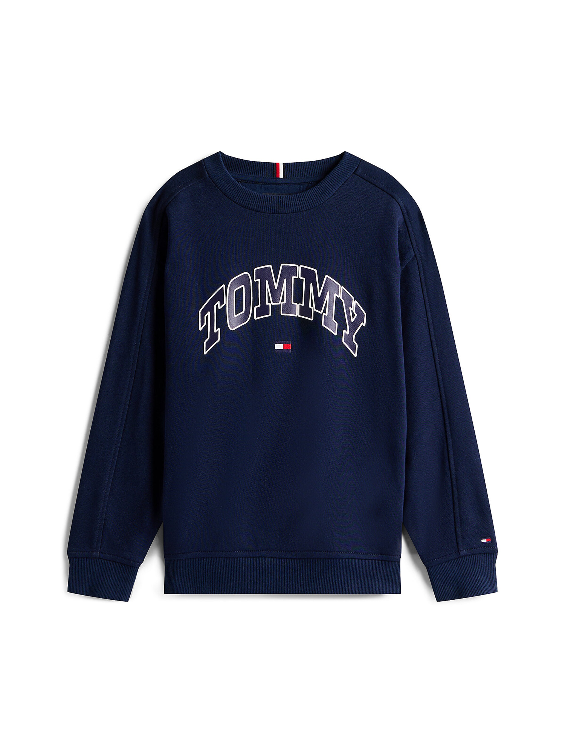 TOMMY HILFIGER Pullover 'Varsity' in Blau: Vorderseite