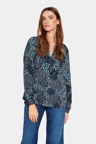 SAINT TROPEZ Bluse 'Pelé' i sort: forside