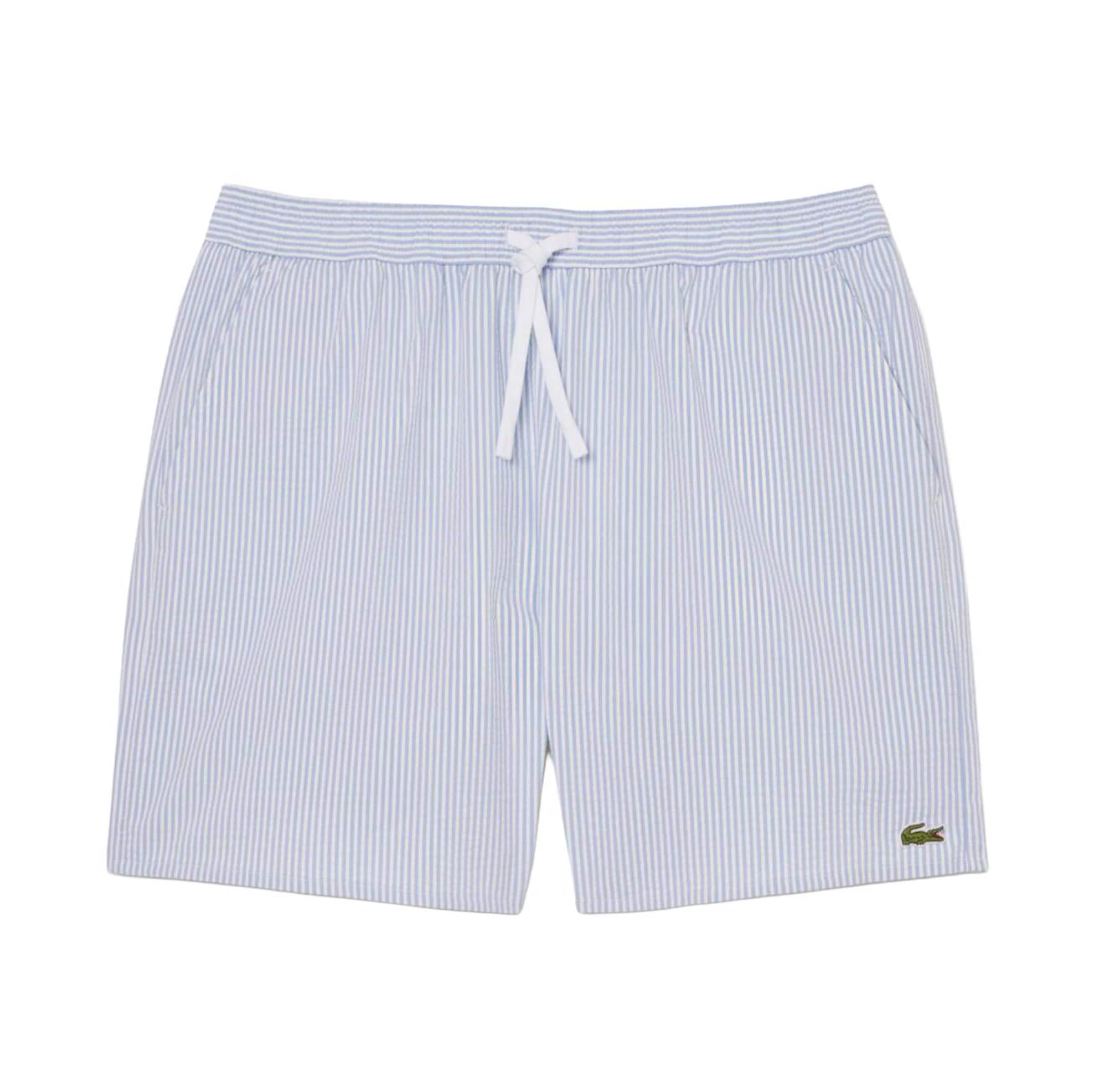 LACOSTE Regular Workout Pants in White: front