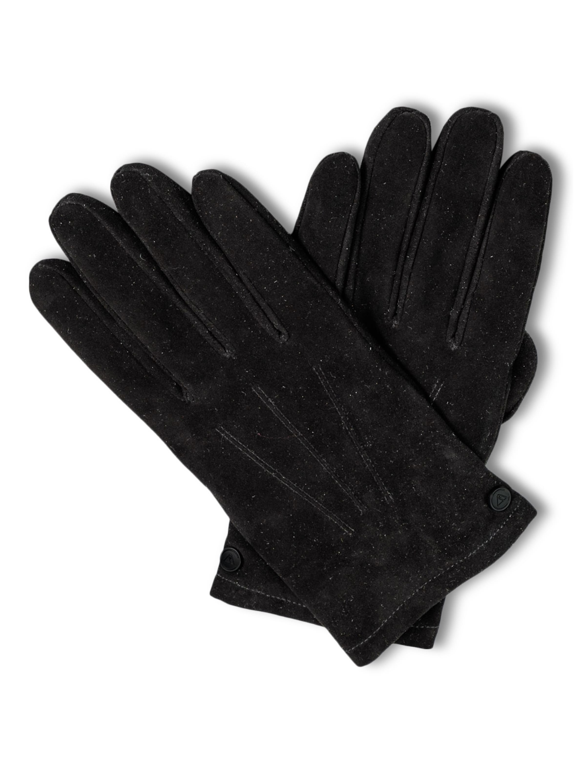 Gants CASH-MERE.CH en noir : devant