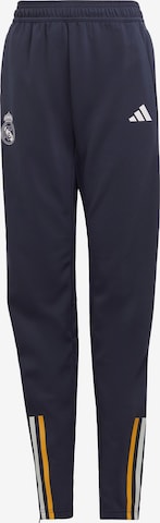 ADIDAS PERFORMANCE Slim fit Workout Pants in Blue: front