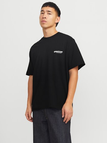 JACK & JONES Shirt 'JCOUnion' in Black: front