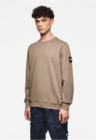 Weekend Offender Sweatshirt 'Thunder' in Brown: front