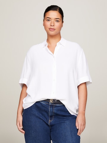 Tommy Hilfiger Curve Blouse in Wit: voorkant