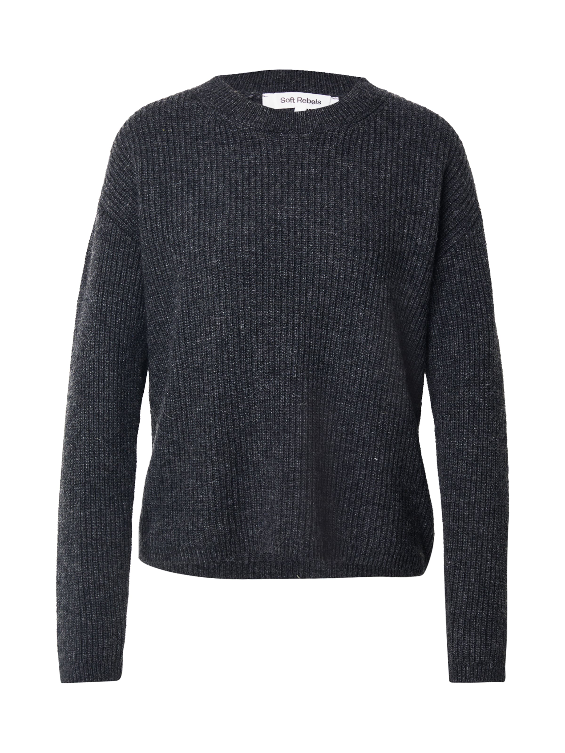 Pullover 'West' di Soft Rebels in nero: frontale