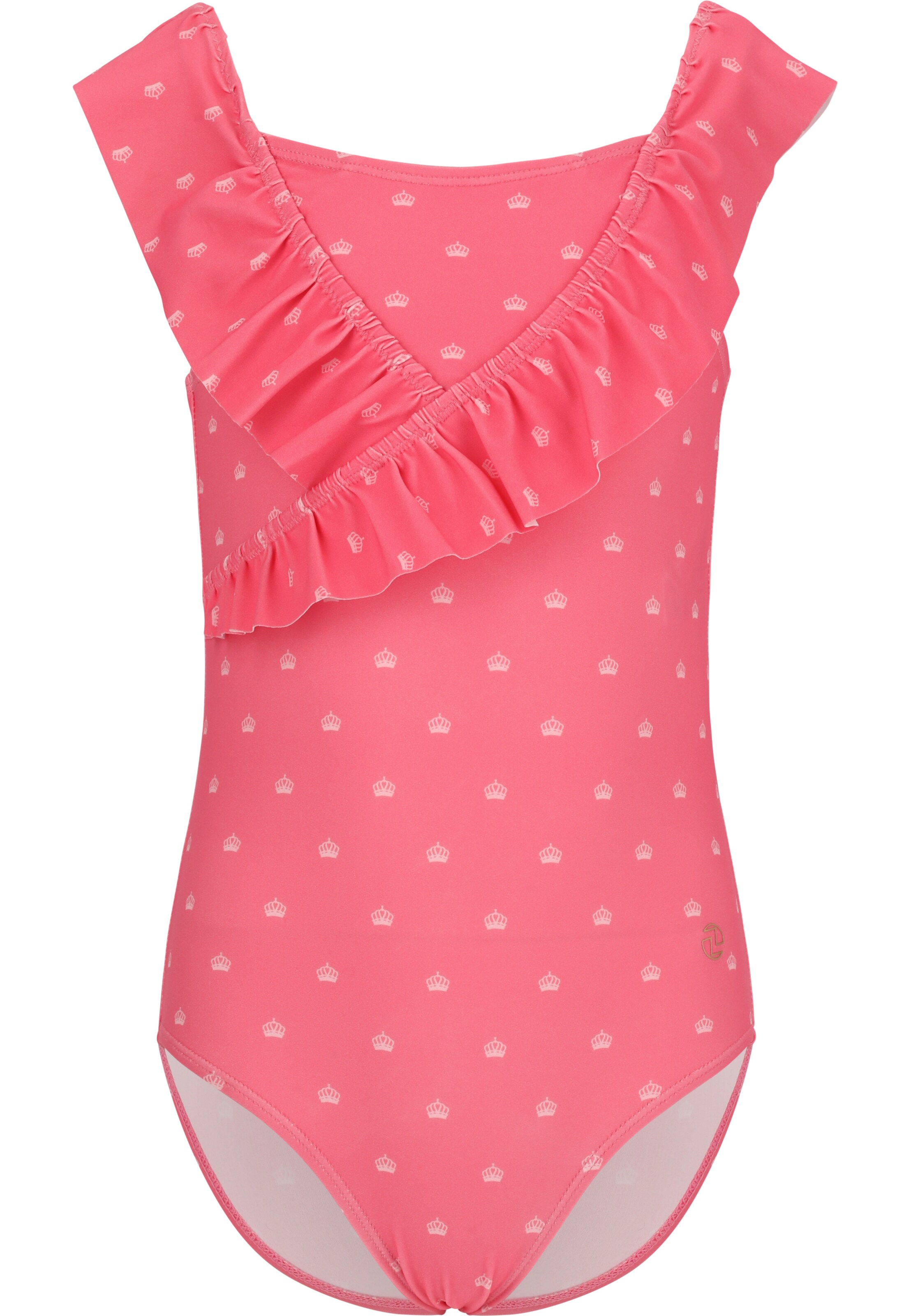 ZigZag Badeanzug 'Tropical' in Pink: Vorderseite