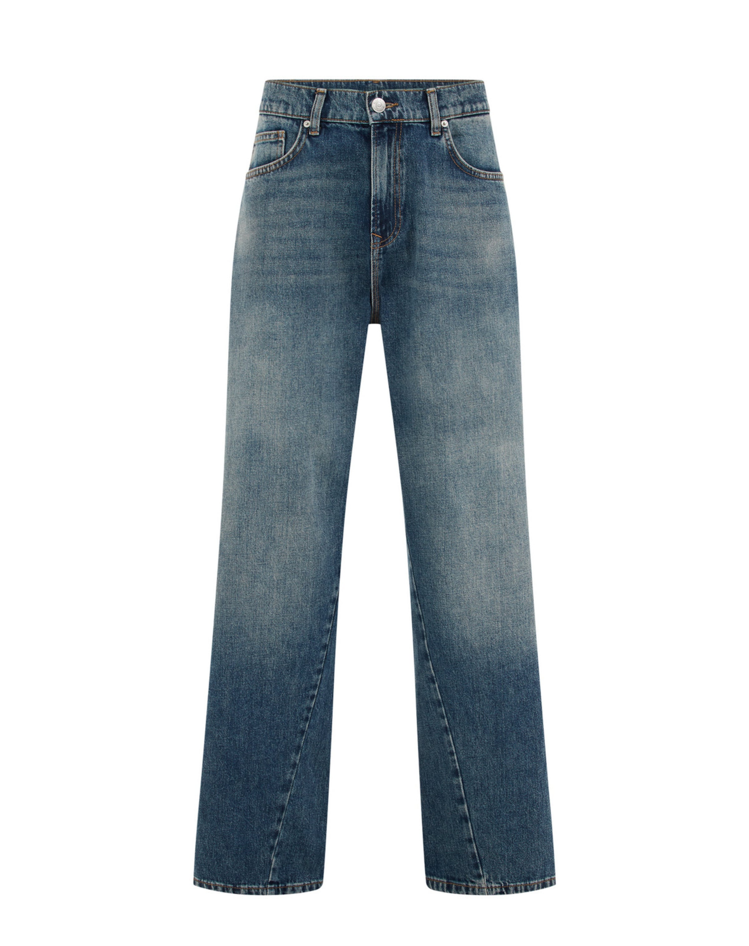 WE FashionLoosefit Traperice - plava boja: prednji dio