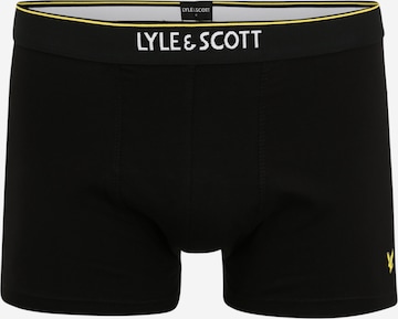 Lyle & Scott - Calzoncillo boxer 'JACKSON' en negro: frente
